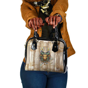 Hathor Shoulder Handbag with Sacred Cow Head Egyptian Fertility Symbolism