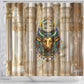 Hathor Shower Curtain with Sacred Cow Head Egyptian Fertility Symbolism