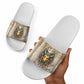 Hathor Slide Sandals with Sacred Cow Head Egyptian Fertility Symbolism