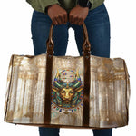 Hathor Travel Bag with Sacred Cow Head Egyptian Fertility Symbolism