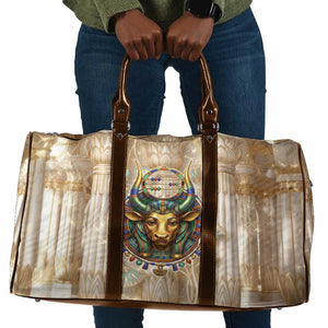 Hathor Travel Bag with Sacred Cow Head Egyptian Fertility Symbolism