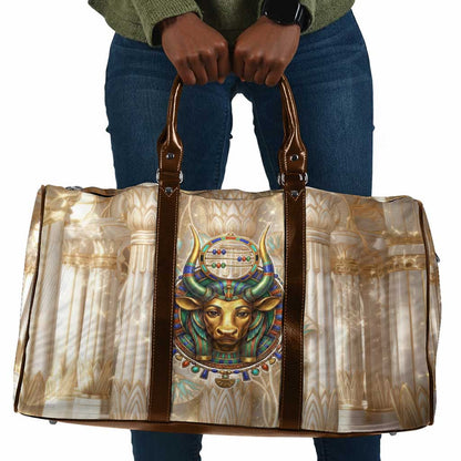 Hathor Travel Bag with Sacred Cow Head Egyptian Fertility Symbolism