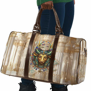Hathor Travel Bag with Sacred Cow Head Egyptian Fertility Symbolism