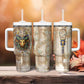 Hathor Tumbler With Handle with Sacred Cow Head Egyptian Fertility Symbolism