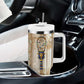 Hathor Tumbler With Handle with Sacred Cow Head Egyptian Fertility Symbolism