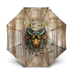 Hathor Umbrella with Sacred Cow Head Egyptian Fertility Symbolism