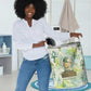 Heqet Nile Ankh Symbol Laundry Basket Egyptian Lotus Motif in Watercolor Life Theme