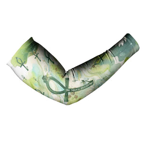 Heqet Nile Ankh Symbol Arm Sleeves Egyptian Lotus Motif in Watercolor Life Theme