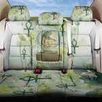 Heqet Nile Ankh Symbol Back Car Seat Cover Egyptian Lotus Motif in Watercolor Life Theme