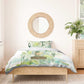 Heqet Nile Ankh Symbol Bedding Set Egyptian Lotus Motif in Watercolor Life Theme
