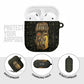 Heqet Ornate Frog Egyptian AirPods Case with Hieroglyphic Backdrop in Creation Theme