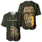 Heqet Ornate Frog Egyptian Baseball Jersey with Hieroglyphic Backdrop in Creation Theme