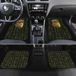 Heqet Ornate Frog Egyptian Car Mats with Hieroglyphic Backdrop in Creation Theme