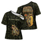 Heqet Ornate Frog Egyptian Cross Shoulder Shirt with Hieroglyphic Backdrop in Creation Theme