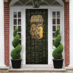 Heqet Ornate Frog Egyptian Door Cover with Hieroglyphic Backdrop in Creation Theme