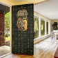 Heqet Ornate Frog Egyptian Door Cover with Hieroglyphic Backdrop in Creation Theme
