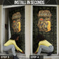 Heqet Ornate Frog Egyptian Door Cover with Hieroglyphic Backdrop in Creation Theme