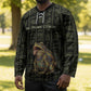 Heqet Ornate Frog Egyptian Hockey Jersey with Hieroglyphic Backdrop in Creation Theme