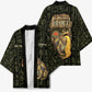 Heqet Ornate Frog Egyptian Kimono with Hieroglyphic Backdrop in Creation Theme