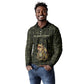 Heqet Ornate Frog Egyptian Long Sleeve Polo Shirt with Hieroglyphic Backdrop in Creation Theme