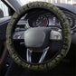 Heqet Ornate Frog Egyptian Steering Wheel Cover with Hieroglyphic Backdrop in Creation Theme