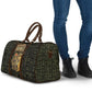 Heqet Ornate Frog Egyptian Travel Bag with Hieroglyphic Backdrop in Creation Theme