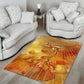 Ra Egyptian Area Rug Sun God Eye of Ra Fiery Wings Eternal Source Golden Light