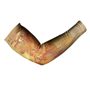 Ra Egyptian Arm Sleeves Sun God Eye of Ra Fiery Wings Eternal Source Golden Light