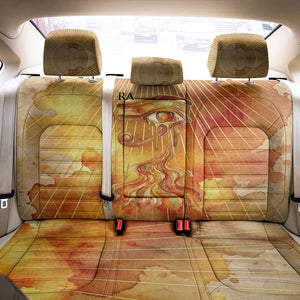 Ra Egyptian Back Car Seat Cover Sun God Eye of Ra Fiery Wings Eternal Source Golden Light