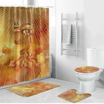 Ra Egyptian Bathroom Set Sun God Eye of Ra Fiery Wings Eternal Source Golden Light