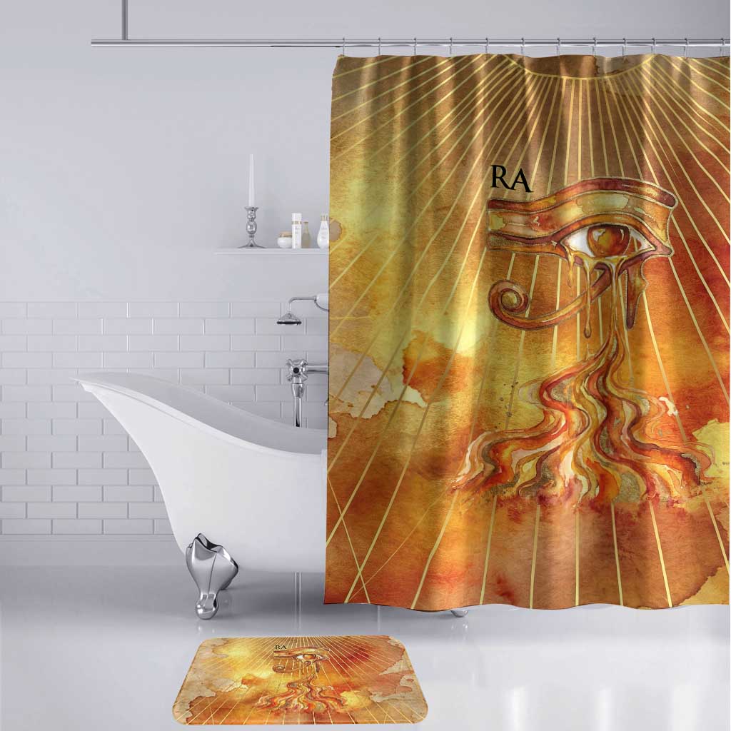 Ra Egyptian Bathroom Set Sun God Eye of Ra Fiery Wings Eternal Source Golden Light