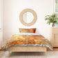 Ra Egyptian Bedding Set Sun God Eye of Ra Fiery Wings Eternal Source Golden Light