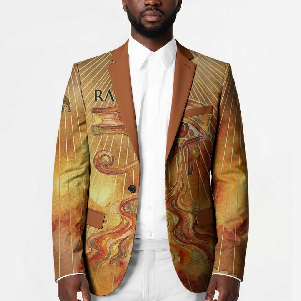 Ra Egyptian Blazer Sun God Eye of Ra Fiery Wings Eternal Source Golden Light