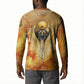 Ra Egyptian Button Sweatshirt Sun God Eye of Ra Fiery Wings Eternal Source Golden Light