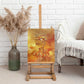 Ra Egyptian Canvas Wall Art Sun God Eye of Ra Fiery Wings Eternal Source Golden Light