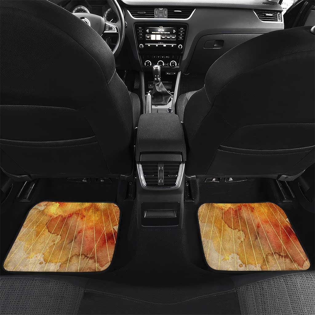 Ra Egyptian Car Mats Sun God Eye of Ra Fiery Wings Eternal Source Golden Light