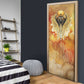 Ra Egyptian Door Cover Sun God Eye of Ra Fiery Wings Eternal Source Golden Light