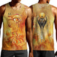 Ra Egyptian Men Tank Top Sun God Eye of Ra Fiery Wings Eternal Source Golden Light