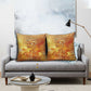 Ra Egyptian Pillow Cover Sun God Eye of Ra Fiery Wings Eternal Source Golden Light