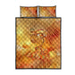 Ra Egyptian Quilt Bed Set Sun God Eye of Ra Fiery Wings Eternal Source Golden Light