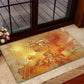Ra Egyptian Rubber Doormat Sun God Eye of Ra Fiery Wings Eternal Source Golden Light
