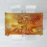 Ra Egyptian Tablecloth Sun God Eye of Ra Fiery Wings Eternal Source Golden Light
