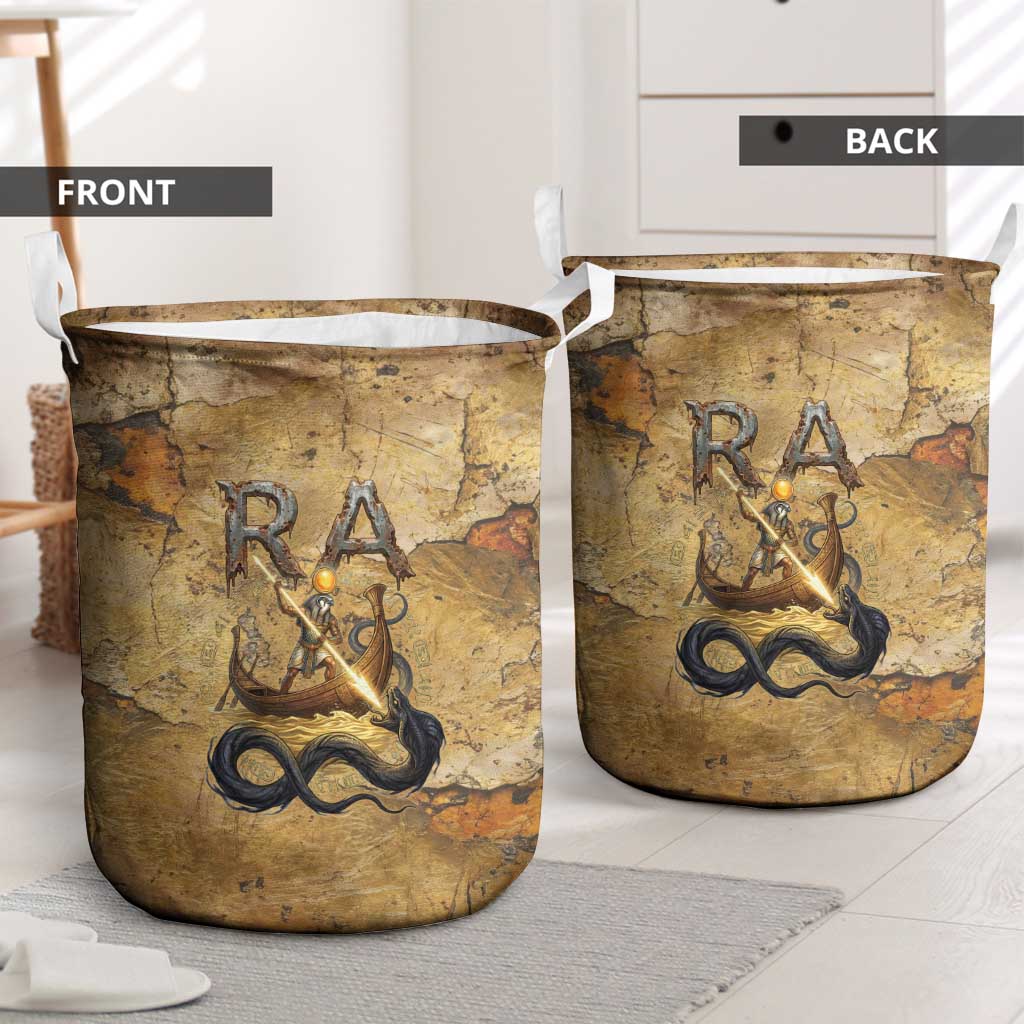 Ra Egyptian Laundry Basket Sun God Solar Disk Serpent Slayer Ancient Egyptian Boat of the Underworld