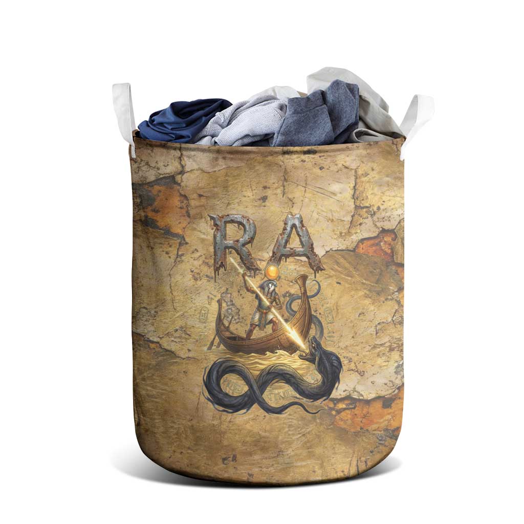 Ra Egyptian Laundry Basket Sun God Solar Disk Serpent Slayer Ancient Egyptian Boat of the Underworld