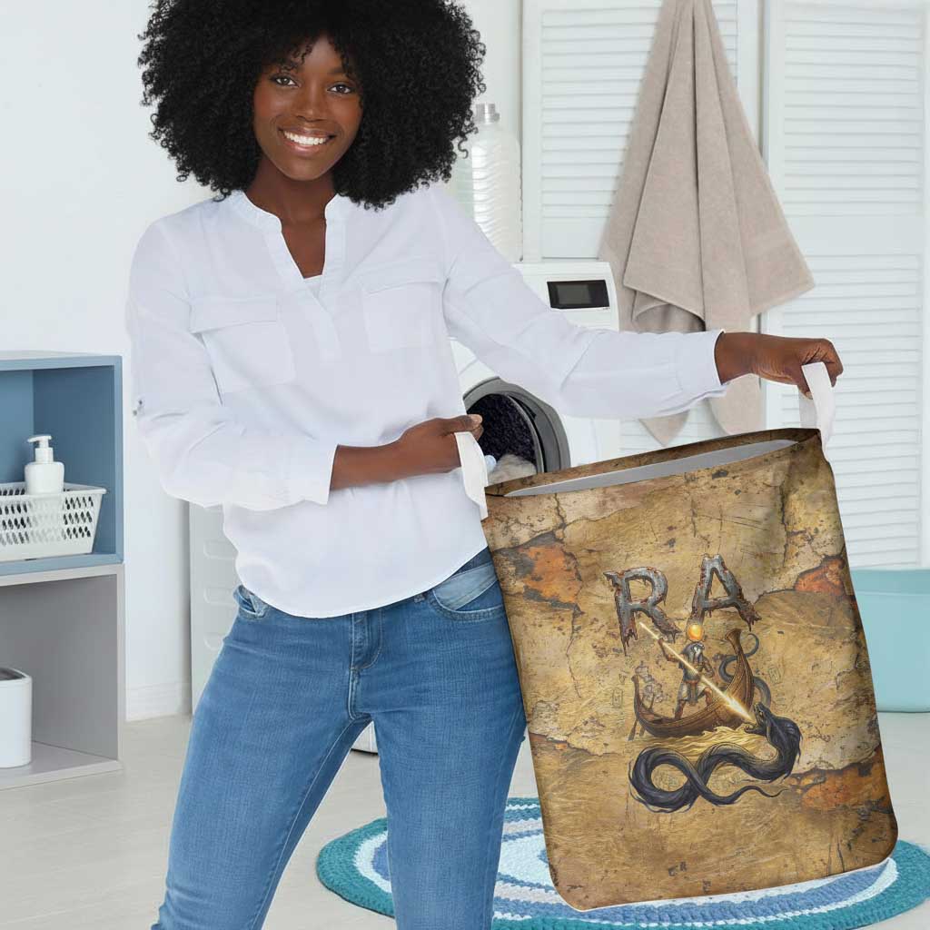 Ra Egyptian Laundry Basket Sun God Solar Disk Serpent Slayer Ancient Egyptian Boat of the Underworld