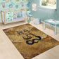 Ra Egyptian Area Rug Sun God Solar Disk Serpent Slayer Ancient Egyptian Boat of the Underworld