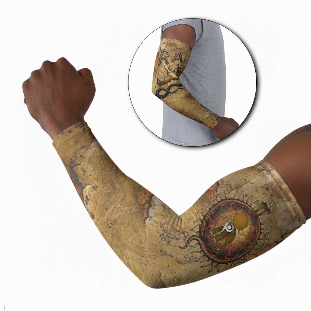 Ra Egyptian Arm Sleeves Sun God Solar Disk Serpent Slayer Ancient Egyptian Boat of the Underworld