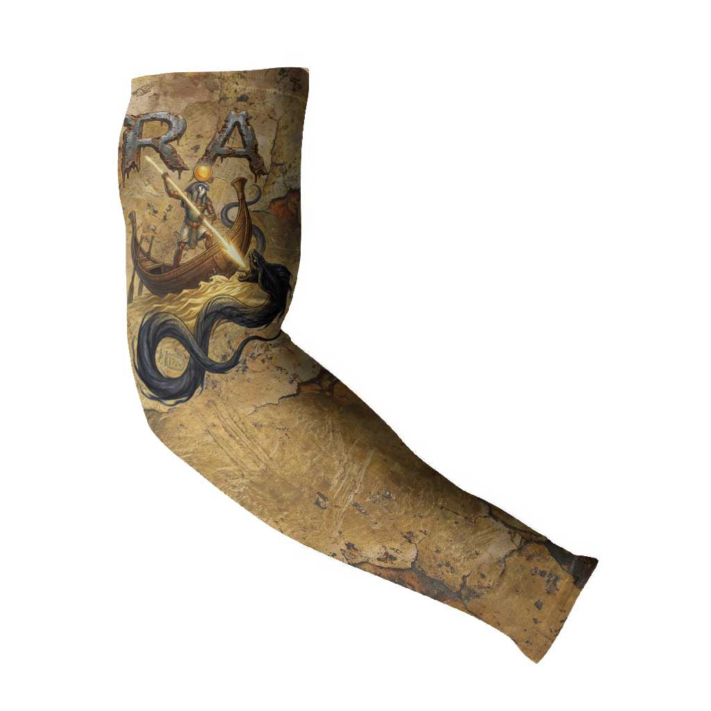 Ra Egyptian Arm Sleeves Sun God Solar Disk Serpent Slayer Ancient Egyptian Boat of the Underworld
