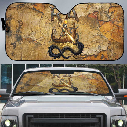 Ra Egyptian Auto Sun Shade Sun God Solar Disk Serpent Slayer Ancient Egyptian Boat of the Underworld