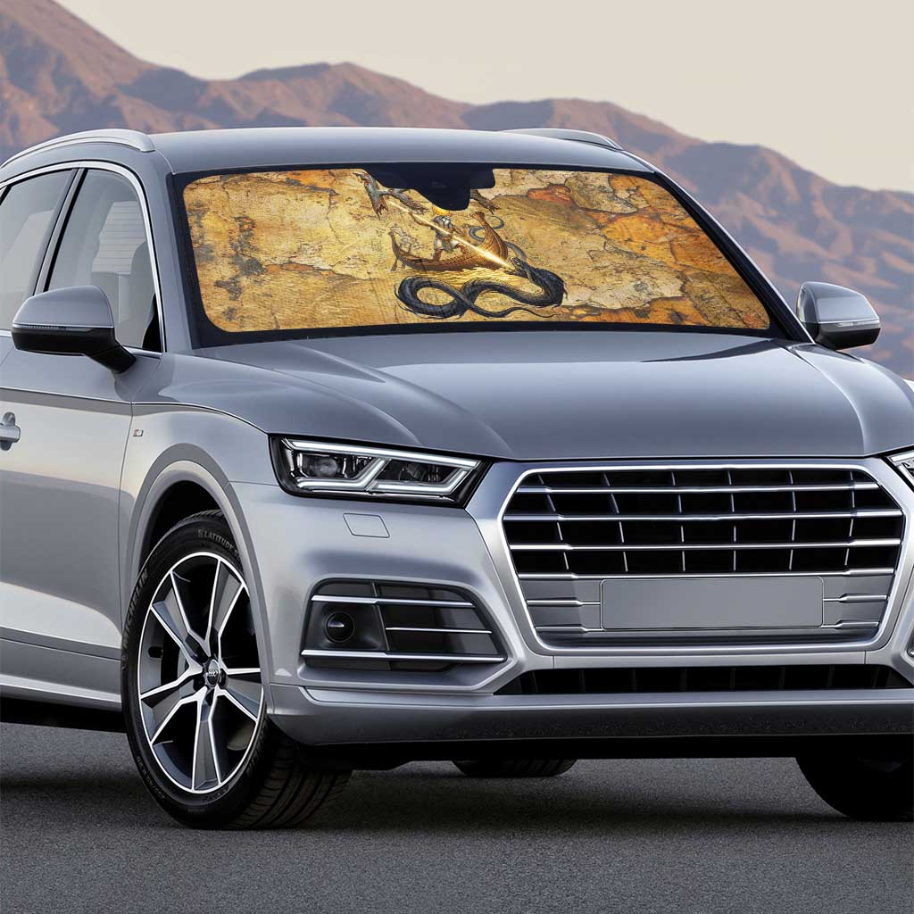 Ra Egyptian Auto Sun Shade Sun God Solar Disk Serpent Slayer Ancient Egyptian Boat of the Underworld